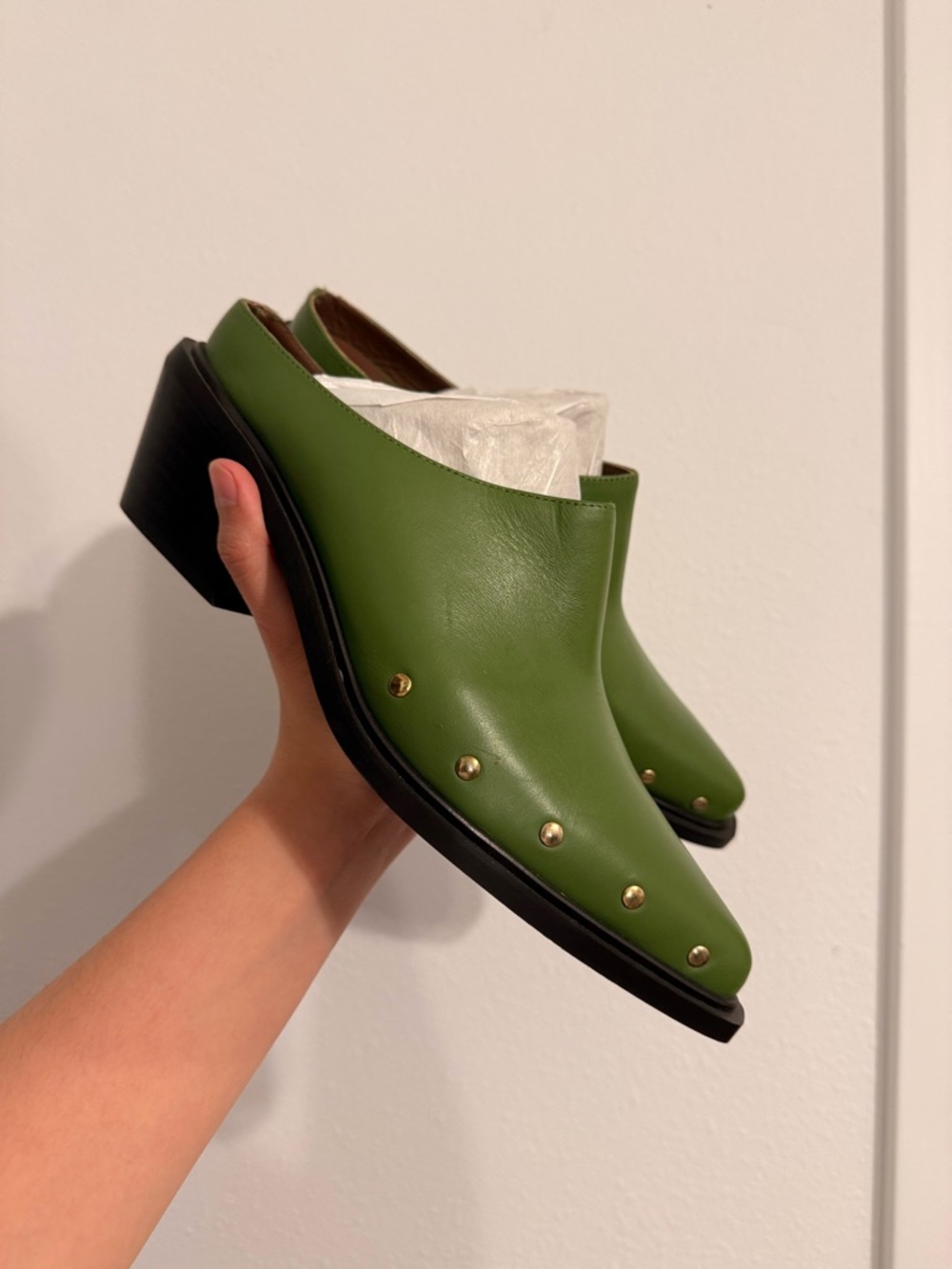 NWOT ALOHAS Lorenzo Leather Mules - Picture 3 of 14